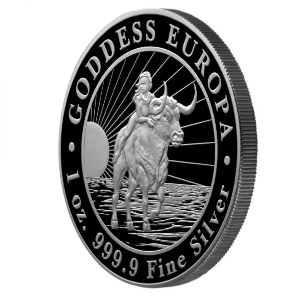 1 Unze Silbermünze Tschad 2023 | Motiv: GODDESS EUROPA