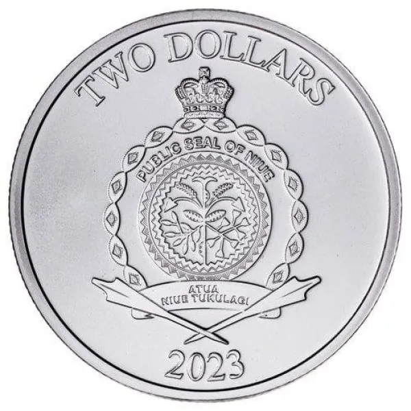 1 Unze Silbermünze Niue 2023 | Serie: Truth Coin - Motiv: Widder von Golgatha ( Ram of Calvary )