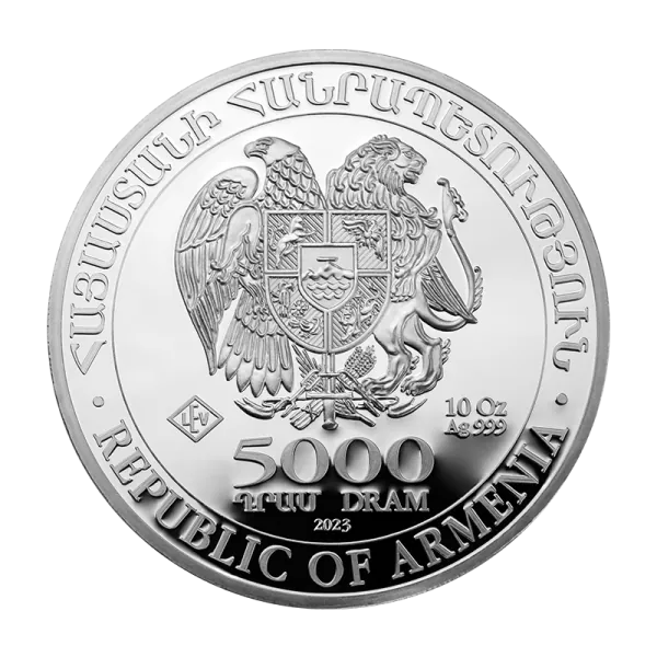 10 Unze Silbermünze Armenien 2023 - Arche Noah