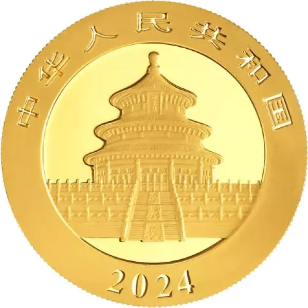 1 Gramm Goldmünze China 2024 - Panda