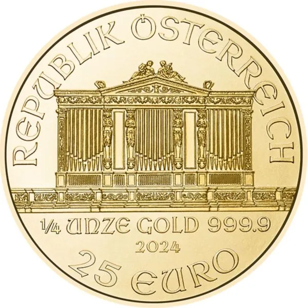 1/4 Unze Goldmünze Österreich 2024 - Wiener Philharmoniker