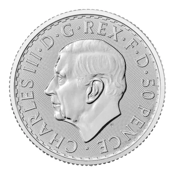 1/4 Unze Silbermünze Großbritannien 2024 - Britannia | Motiv: König Charles ( Charles III. )