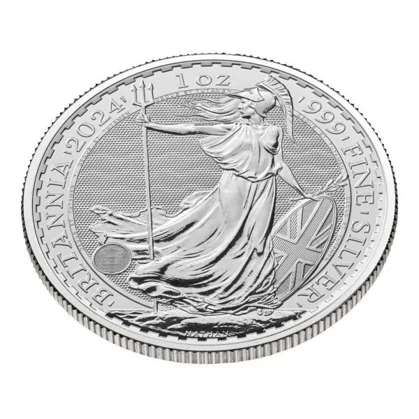 500 x 1 Unze Silbermünze Großbritannien 2024 - Britannia in der MasterBox | Motiv: König Charles ( Charles III. )