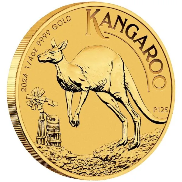1/4 Unze Goldmünze Australien 2024 - Känguru