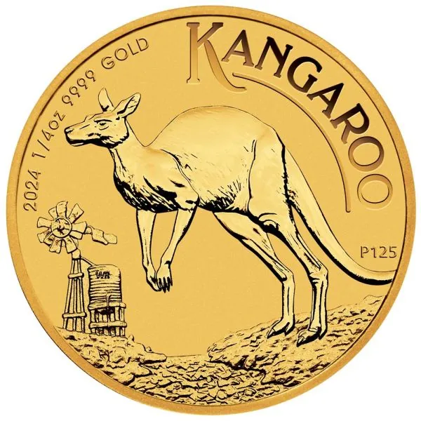 1/4 Unze Goldmünze Australien 2024 - Känguru