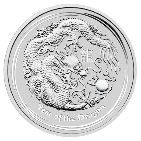10-Unze-Silbermuenze-Australien-2012---Lunar-Serie-2---Motiv--DRACHE