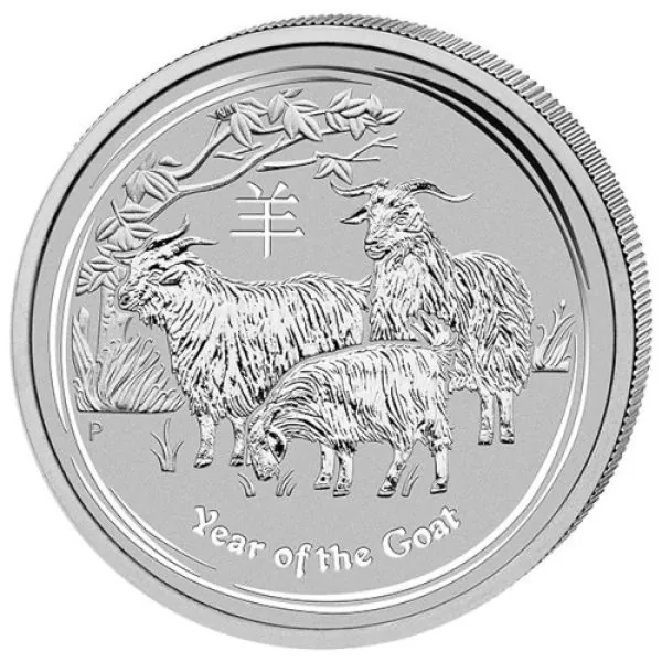 1 Kilo Silbermünze Australien 2014 - Lunar Serie II PFERD