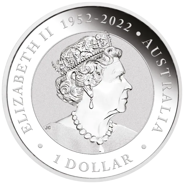 1 Unze Silbermünze Australien 2024 Blister in Farbe - Kookaburra | Privy Mark: World Money Fair Berlin Ausgabe