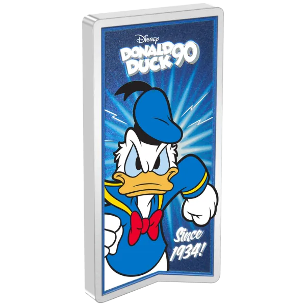 1 Unze Silbermünze Niue 2024 PP in Farbe | Disney`s ™ Classics Ausgabe | 90 Jahre Jubiläum mit Donald Duck ™ - Disney Donald Duck 90th – Wise Quackin' Since 1934 ™