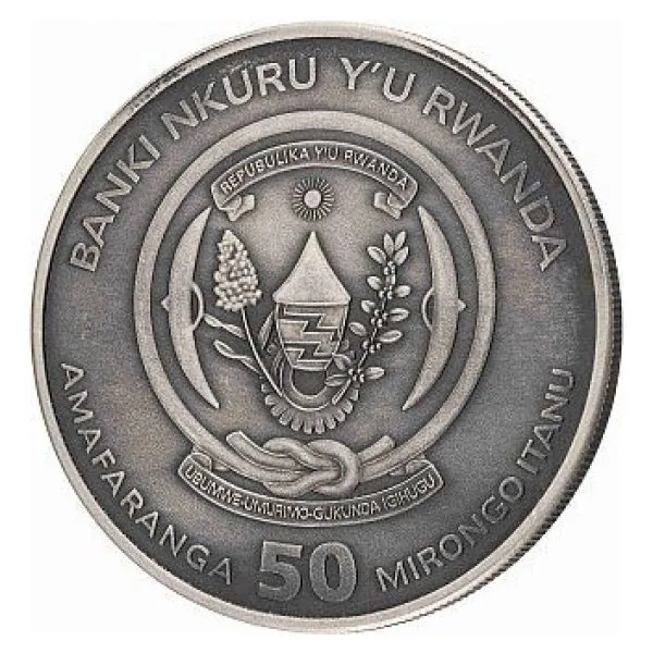 1 Unze Silbermünze Ruanda 2023 Ultra High Relief in Antik Finish | Nautische Unze ( Nautical Ounce ) - Motiv: Great Eastern