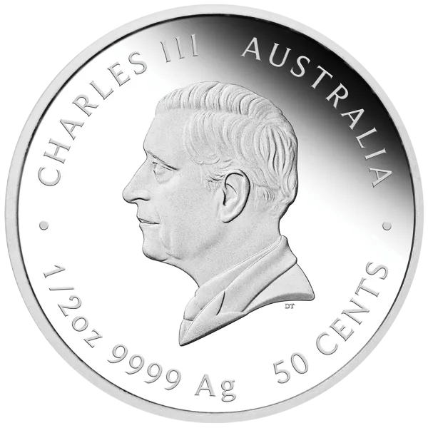 1/2 Unze Silbermünze Australien 2024 in Polierte Platte | Babymünze - Newborn