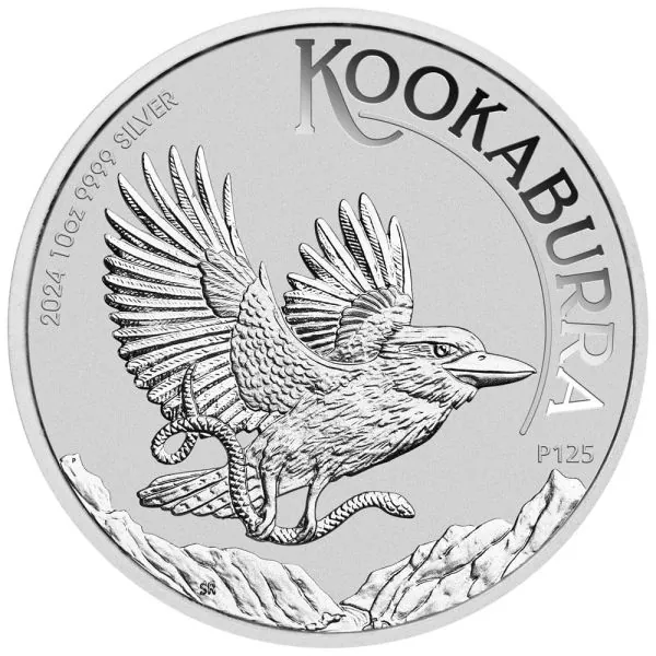 10 Unze Silbermünze Australien 2024 - Kookaburra