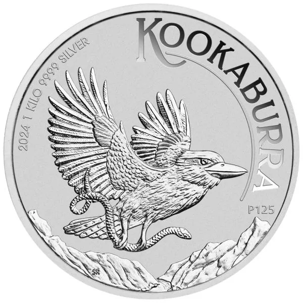1 Kilo Silbermünze Australien 2024 - Kookaburra