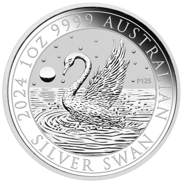 1 Unze Silbermünze Australien 2024 | Motiv: Der Schwan - The Swan