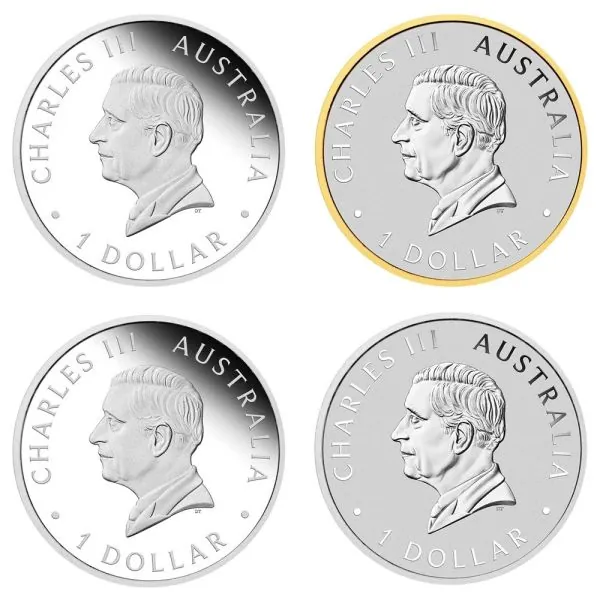 Australien 4 x 1 Unze Silbermünzen SET 2024 | 125 Jahre Perth Mint - The Perth Mint's 125th Anniversary