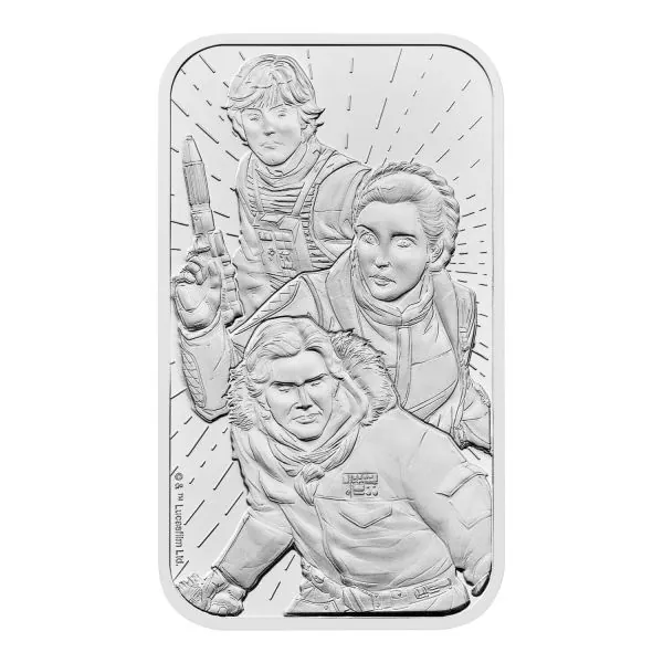 1 Unze Großbritannien Silberbarren The Royal Mint | Motiv: Star Wars ™ - Light Side™