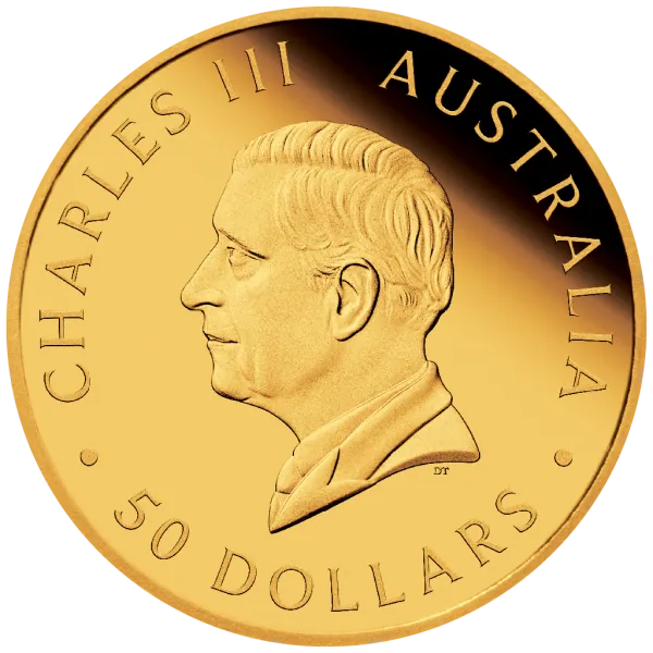 Australien 50 Dollar Double Sovereign Goldmünze 2024 in Polierte Platte - The Perth Mint’s 125th Anniversary Australia Sovereign