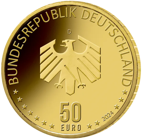 Deutschland 50 Euro Gold Gedenkmünze 2024 | Serie: Deutsches Handwerk - Motiv: Mobilität | 2. Ausgabe