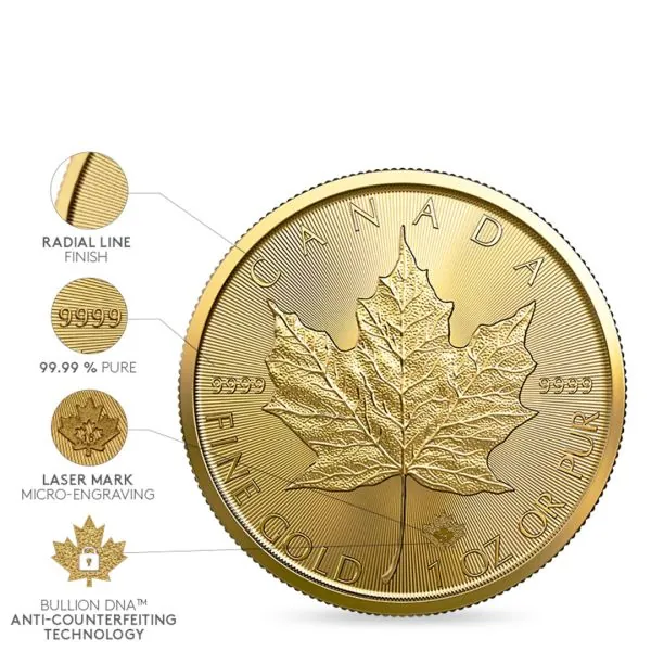 1/10 Unze Goldmünze Kanada 2025 - Maple Leaf