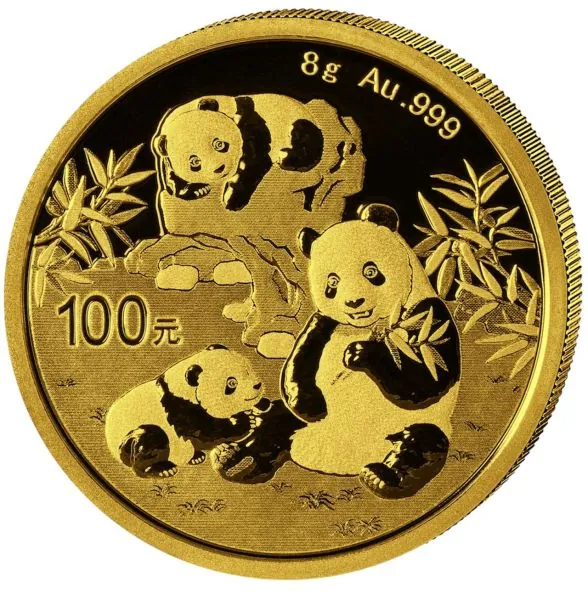 8 Gramm Goldmünze China 2025 - Panda