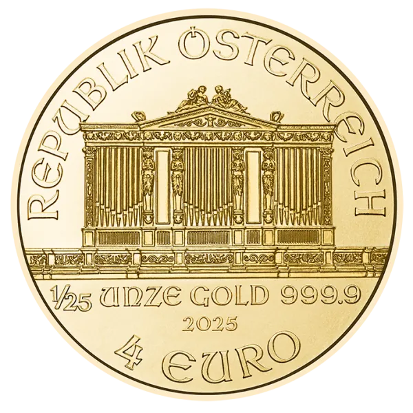 1/25 Unze Goldmünze Österreich 2025 - Wiener Philharmoniker