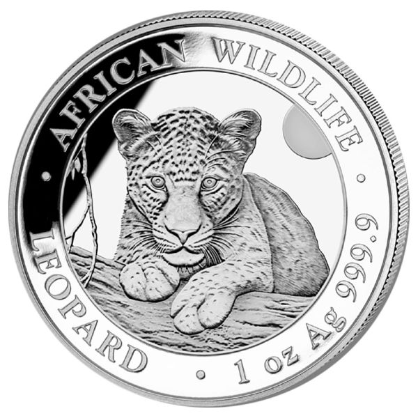 1 Unze Silbermünze Somalia 2025 | Serie: African Wildlife - Motiv: Leopard