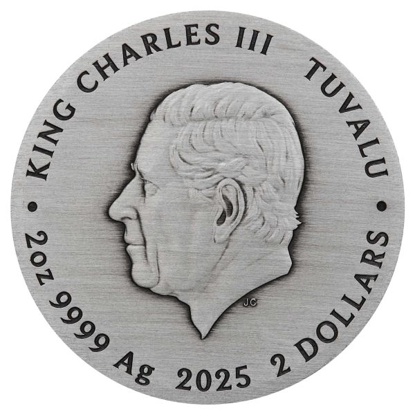 2 Unze Silbermünze Tuvalu 2025 in Antique Finish | MOTIV: Fate - The Moirai