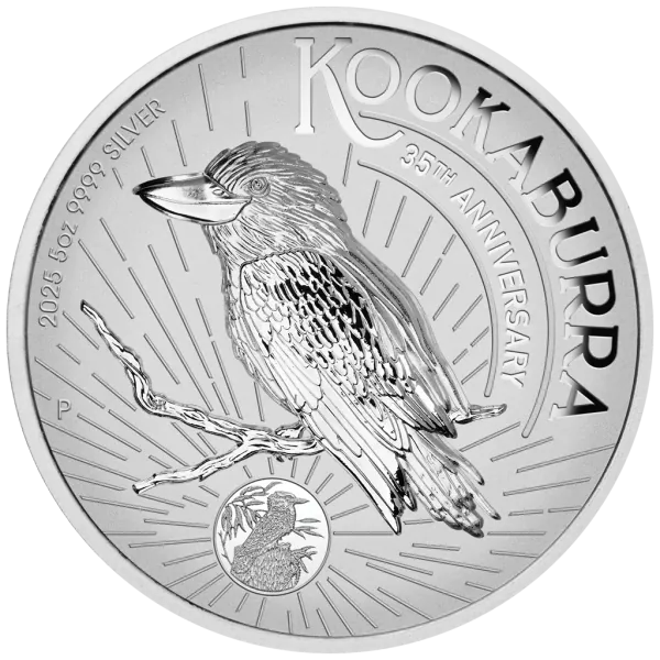 5 Unze Silbermünze Australien 2025 - Kookaburra Incused in HIGH RELIEF und Polierte Platte