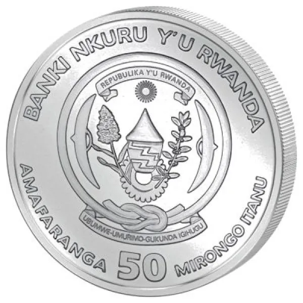 1 Unze Silbermünze Ruanda 2025 in Polierter Platte | Nautische Unze ( Nautical Ounce ) - Motiv: HMS Victory