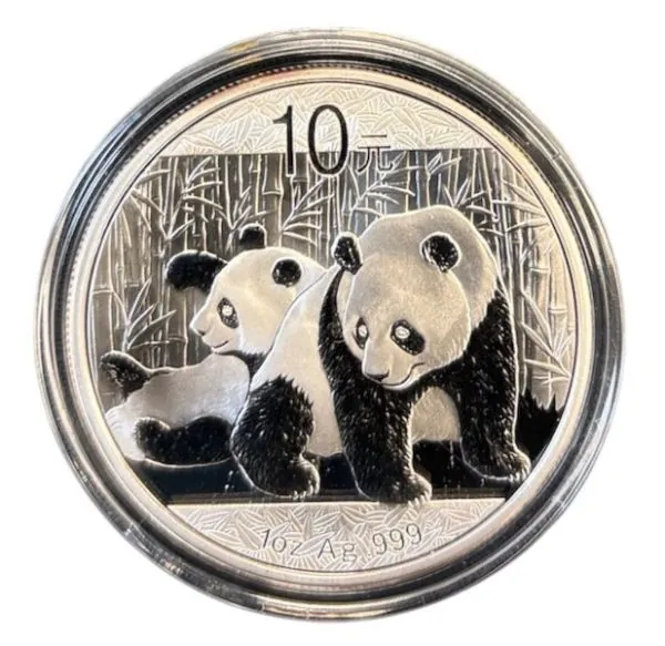 1 Unze Silbermünze China 2010 - Panda *