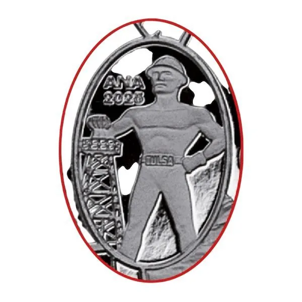 1 Unze Silbermünze Somalia 2025 – Elefant mit Privy Mark „ANA Oklahoma City“ aus 999,9 Feinsilber, Motiv Somalia Elefant 2026, in Etui mit Zertifikat