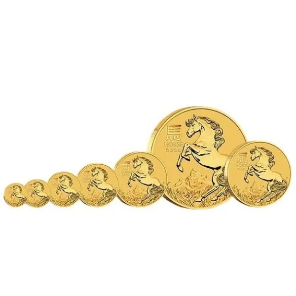 2 Unze Goldmünze Australien 2026 - Lunar Serie 3 - Motiv: PFERD
