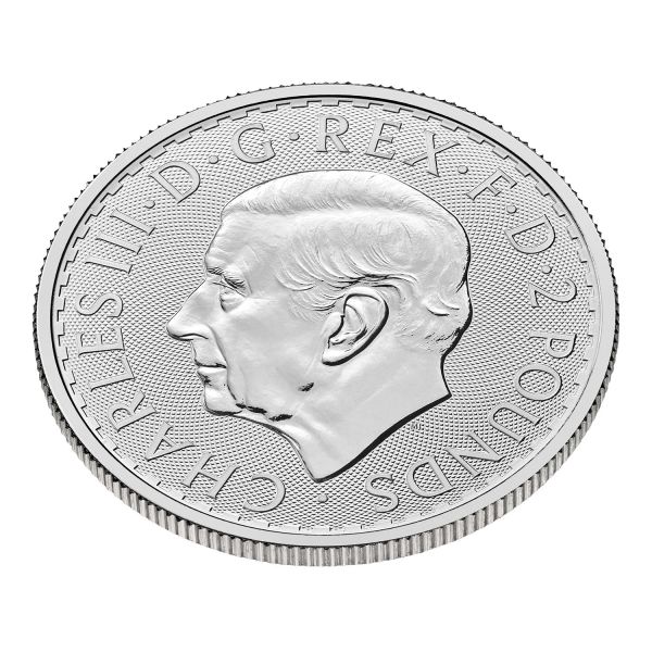 1 Unze Silbermünze Großbritannien 2026 - Britannia | Motiv: König Charles ( Charles III. )