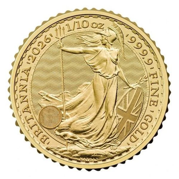 1/10 Unze Goldmünze Großbritannien 2026 - Britannia | Motiv: König Charles ( Charles III. )