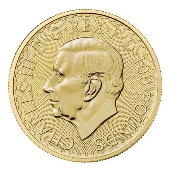 1 Unze Goldmünze Großbritannien 2026 – Britannia mit Porträt von König Charles III. Vorderseite zeigt das offizielle Porträt des Königs, Rückseite die klassische Darstellung der Britannia. Lieferung einzeln in Kapseln oder im 10er Tube 1 Unze Goldmünze Großbritannien 2026 – Britannia mit Porträt von König Charles III. Vorderseite zeigt das offizielle Porträt des Königs, Rückseite die klassische Darstellung der Britannia. Lieferung einzeln in Kapseln oder im 10er Tube