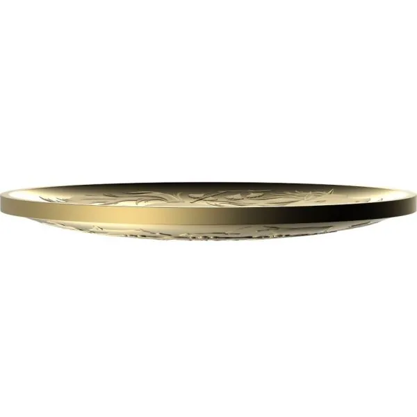 1 Unze Goldmünze Australien 2026 Lunar Serie Pferd, geprägt von der Royal Australian Mint, gewölbte (Dome Shaped) Münze in Polierter Platte, Rückseite mit kunstvoll gestaltetem Pferd, Vorderseite mit Porträt von König Charles III., geliefert in Präsentati