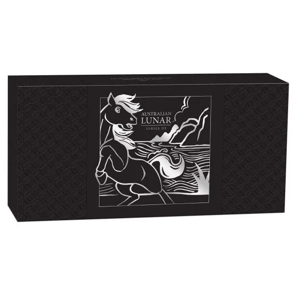 Australien 3er Silbermünzen SET 2026 in Polierte Platte - Lunar Serie 3 - Motiv: PFERD ( Perth Mint )