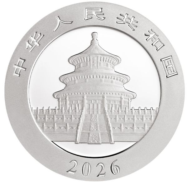 2×30 g Silbermünzen China 2026 Panda SET Night & Day in Farbe, geprägt von der China Mint, Vorderseiten mit Himmelstempel, Rückseiten mit farblich gestalteten Panda-Motiven, inkl. Münzetui und Echtheitszertifikat.“