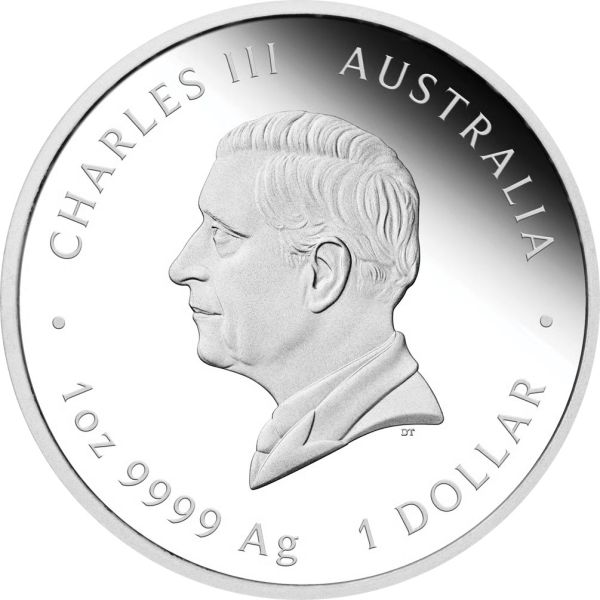 1 Unze Silbermünze Australien 2026 Polierter Platte in Farbe - Lunar Serie 3 - Motiv: PFERD ( Perth Mint ) *
