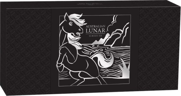 Australien 3 x 1 Unze Silbermünzen TRIO SET 2026 - Lunar Serie 3 - Motiv: PFERD ( Perth Mint ) *