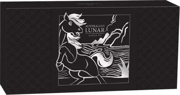 Australien 3 x 1 Unze Silbermünzen TRIO SET 2026 - Lunar Serie 3 - Motiv: PFERD ( Perth Mint ) °