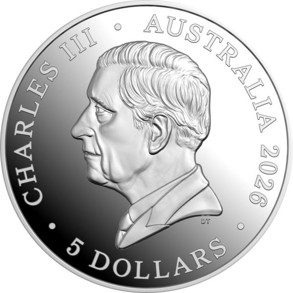 1 Unze Silbermünze Australien 2026 Koala High Relief Polierte Platte aus 999,9 Feinsilber, 3. Ausgabe der RAM Serie, Koala Motiv hochreliefiert, ausgeliefert in Münzetui mit Zertifikat und Umverpackung.