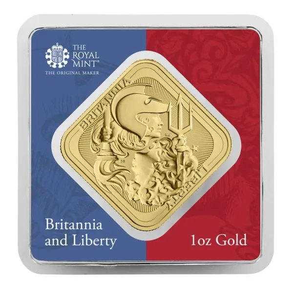 1 Unze Gold Münzbarren Großbritannien 2026 | Motiv: Britannia und Liberty ( Britannia and Liberty )