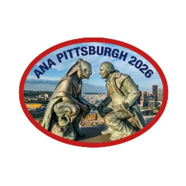 1 Unze Silbermünze Somalia 2026 aus 999,9 Feinsilber mit African Wildlife Elefant Motiv und ANA Pittsburgh Privy Mark in 3D-Farbveredelung. Lieferung in Münzkapsel, hochwertigem Münzetui und mit nummeriertem Echtheitszertifikat.