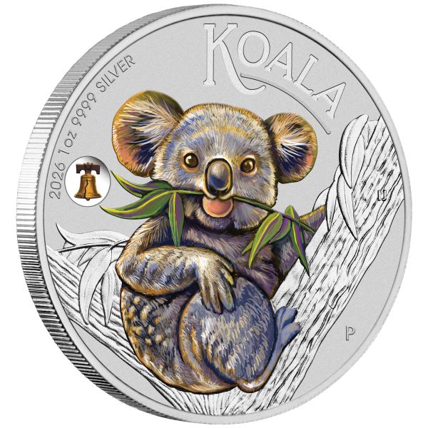 1 oz Silver Koala 2026 Perth Mint Pittsburgh ANA World’s Fair of Money Special with Liberty Bell Privy Mark
