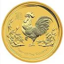 1/4 Unze Goldmünze Australien 2017 - Lunar Serie 2 - Motiv: HAHN
