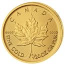 1/20 Unze Goldmünze Kanada - Maple Leaf
