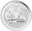 1 Unze Silbermünze Australien 2011 - Lunar Serie 2 - HASE