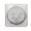 LINDNER Münzen Hüllen aus glasklarer PVC Folie im 500er Pack passend für Münzen bis 46 mm