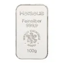 Unser Ankaufspreis für 100 Gramm Silberbarren und Münzbarren in Blister der Hersteller Heraeus und Argor Heraeus Fiji